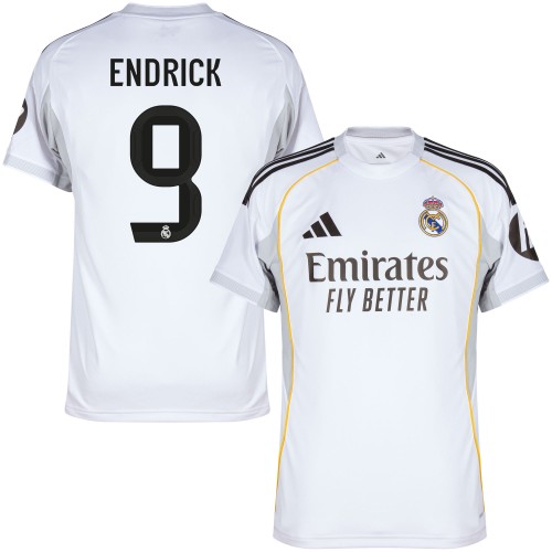 Real Madrid Hemmatröja Endrick 9 2025–2026 Real Madrid Hemmatröja Endrick 9 2025–2026